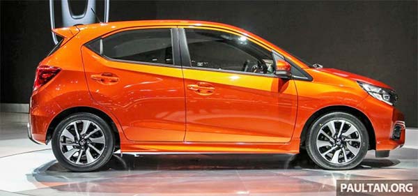 Eksterior Samping New Honda Brio RS Baru Solo